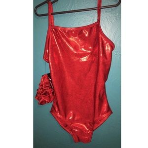 Gymnastics leotard size: 12-14